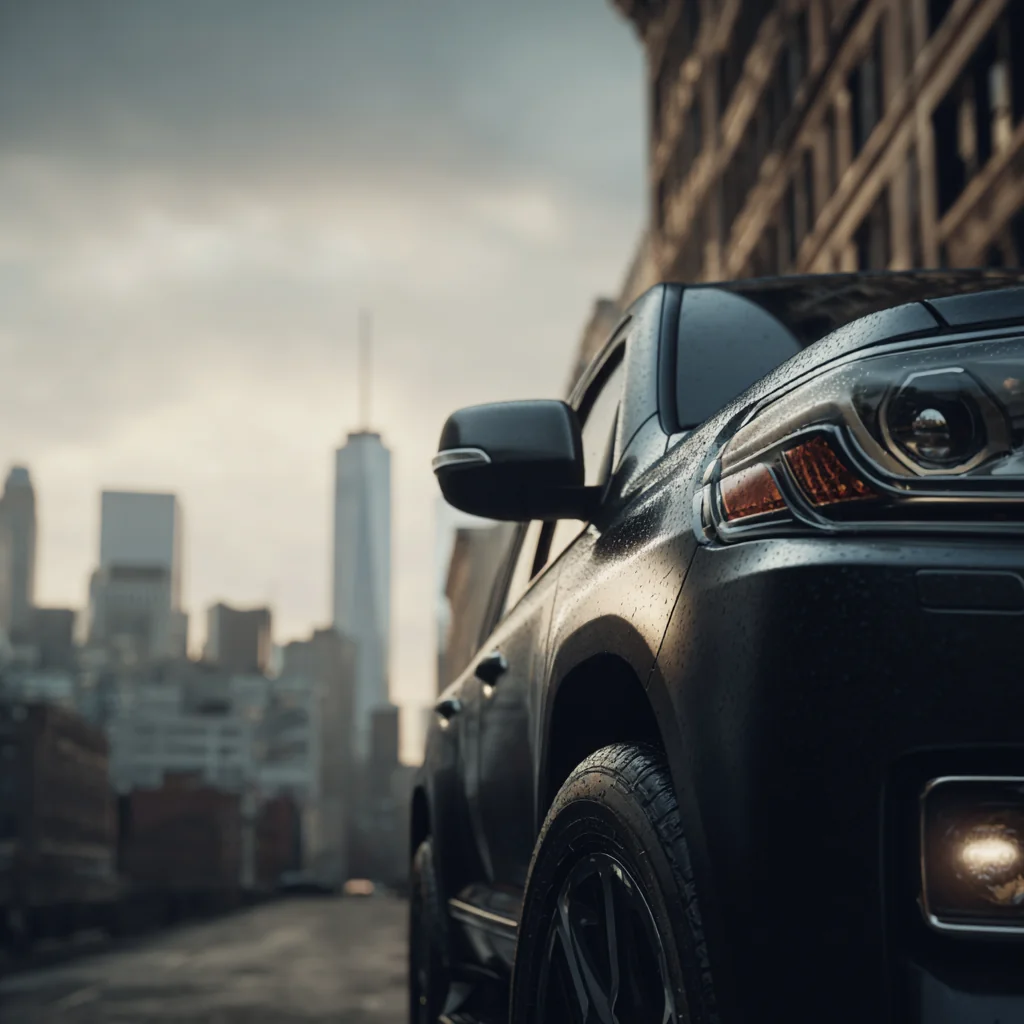 Русскоязычный водитель читает страховой полис на телефоне